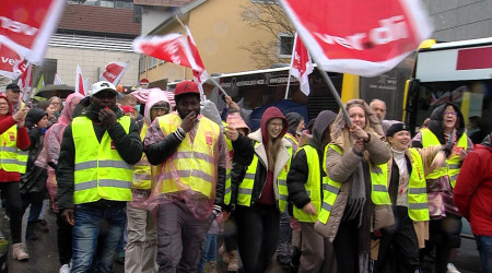 Warnstreik im &ouml;ffentlichen Dienst (Quelle: RTF.1)
