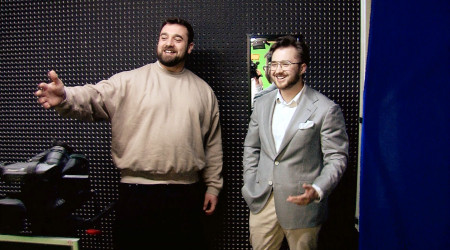 Sebastian Geyer im RTF.1-Studio (Quelle: RTF.1)