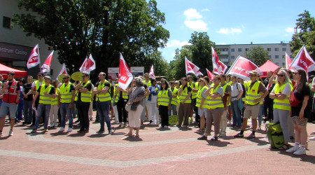 Warnstreik am UKT (Quelle: RTF.1)